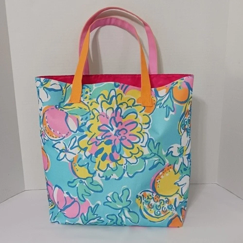 Lilly Pulitzer Estee Lauder Floral Canvas Bag GWP - Picture 2 of 11